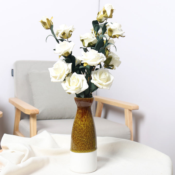 Elegant Ceramic Flower Vase Bowlift