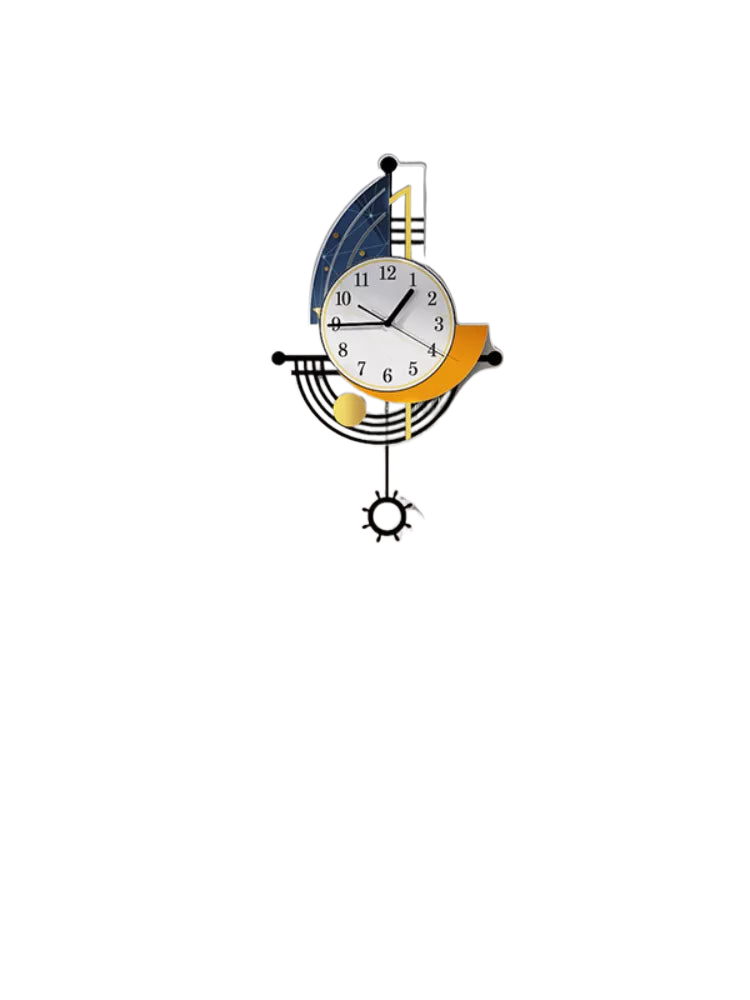 BowLift | Decorative Wall Clock Navigation Sailboat Creative Design Clock Indoor Clock Decoration Living Room Background Wall Decor