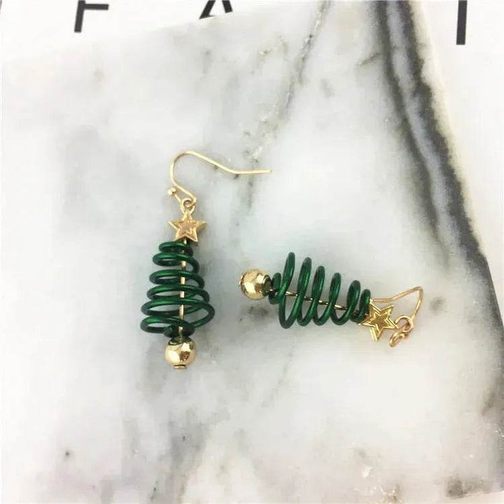 BowLift | Christmas Earrings Tree Star DIY Earrings