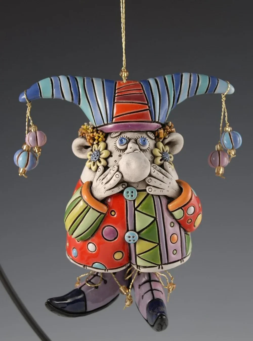 BowLift | Colorful Jester Bell Ornaments