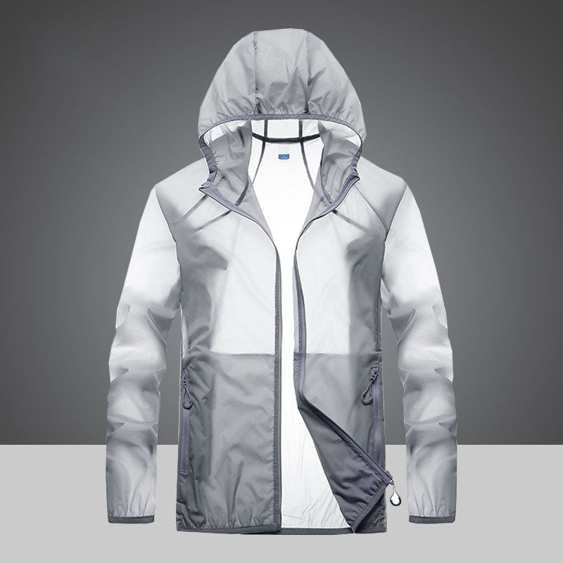 Ultralight UV Protection Clothing with High Collar and Side Pockets