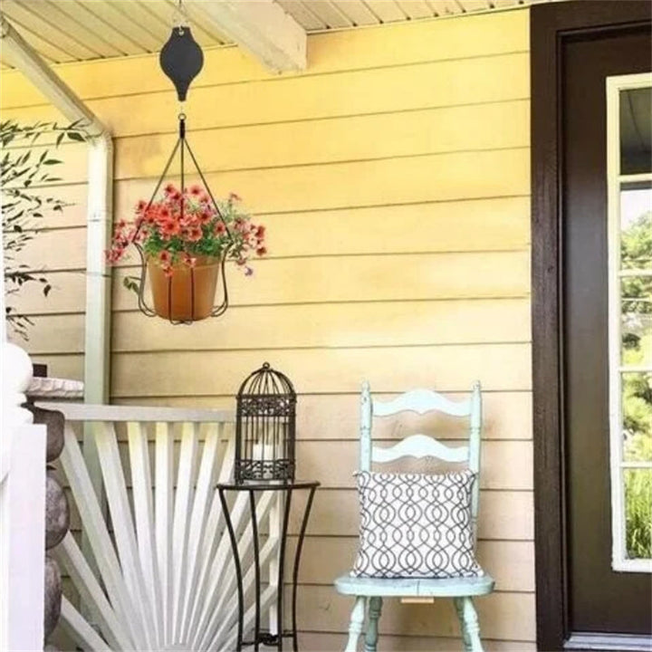 BowLift | Retractable Hook for Garden Pots, Bird Feeder