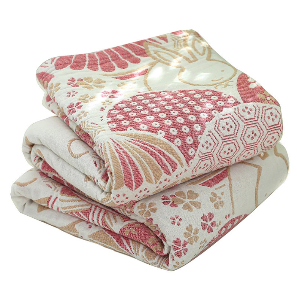 BowLift | Joyful Haven Four-Layer Cotton Blanket