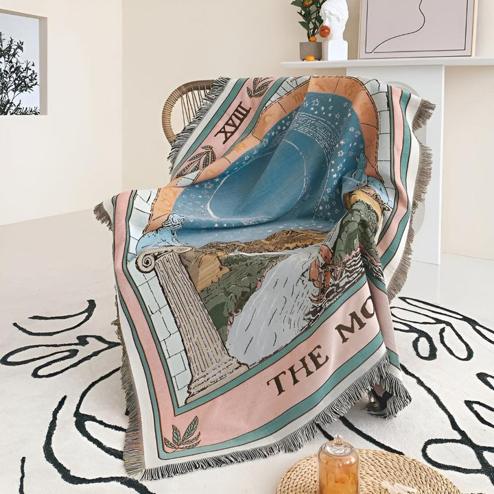 BowLift | Moon Tarot Tapestry Blanket