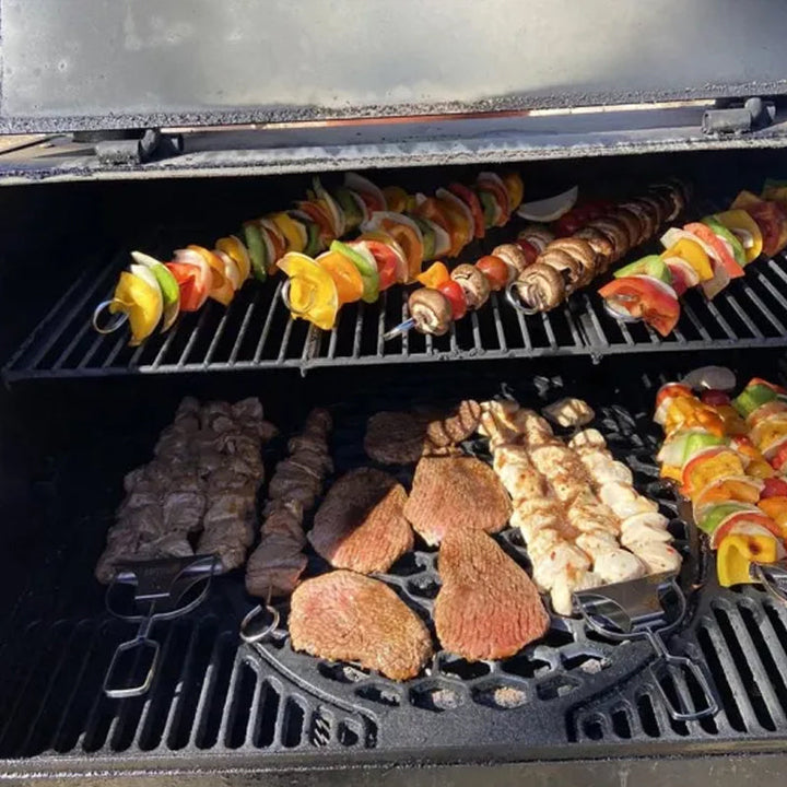 3 Way Grilling Skewers, Stainless Steel Skewers for BBQ | Bowlift