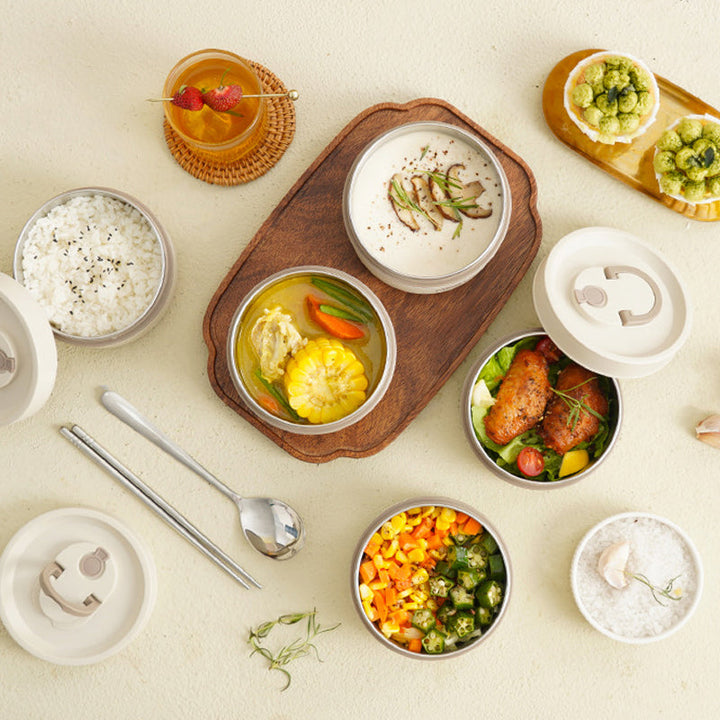 Portable Insulated Lunch Container Set | Bowlift