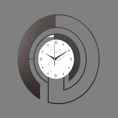Quiet geometric wall clock with peaceful run for tranquil spaces Bowlift