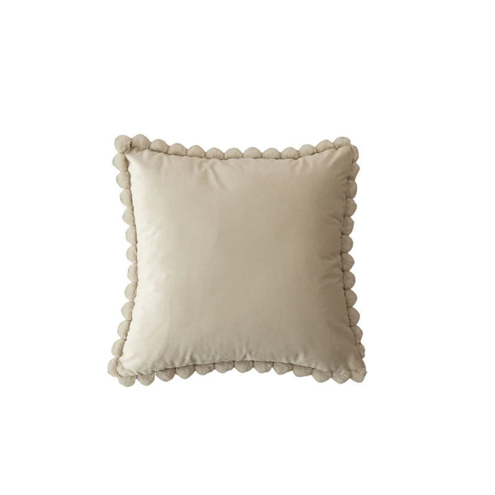 BowLift | Velvet Pom-Pom Trim Cushion Cover