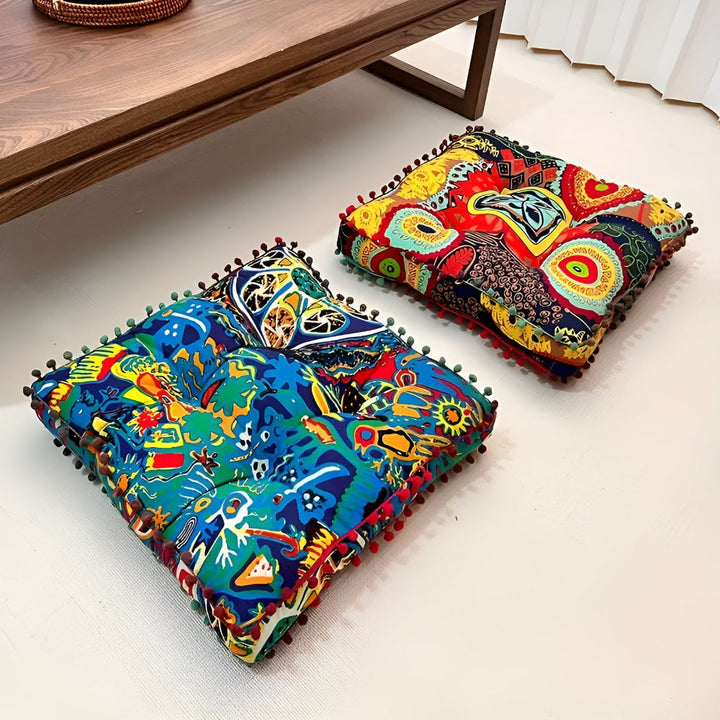 BowLift | Boho Style Square Floor Cushion
