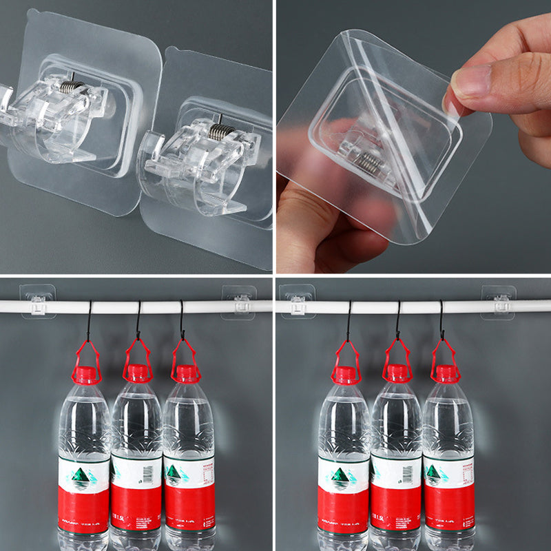 BowLift | Transparent Hanging Rod Clamp