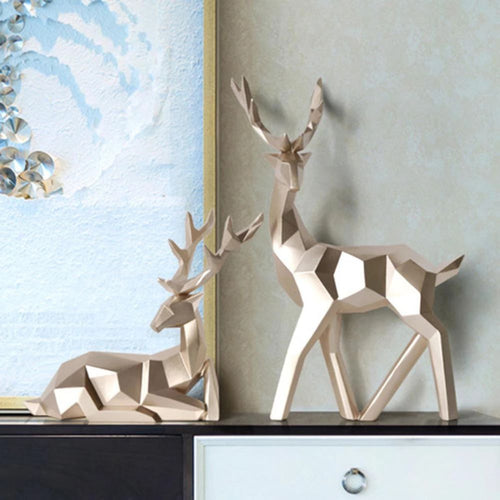 BowLift | Geometric Deer Statue