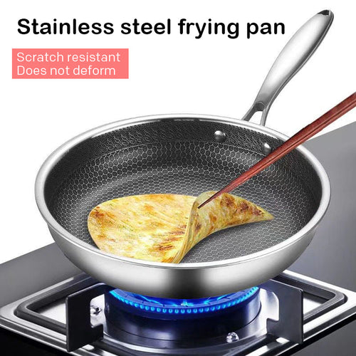 BowLift | Non-stick stainless steel honeycomb frying pan