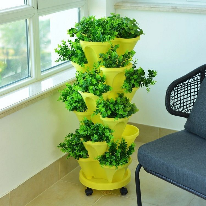 BowLift | 6-Layer Vertical Plant Tower – Three-dimensional Flowering System for the Garden