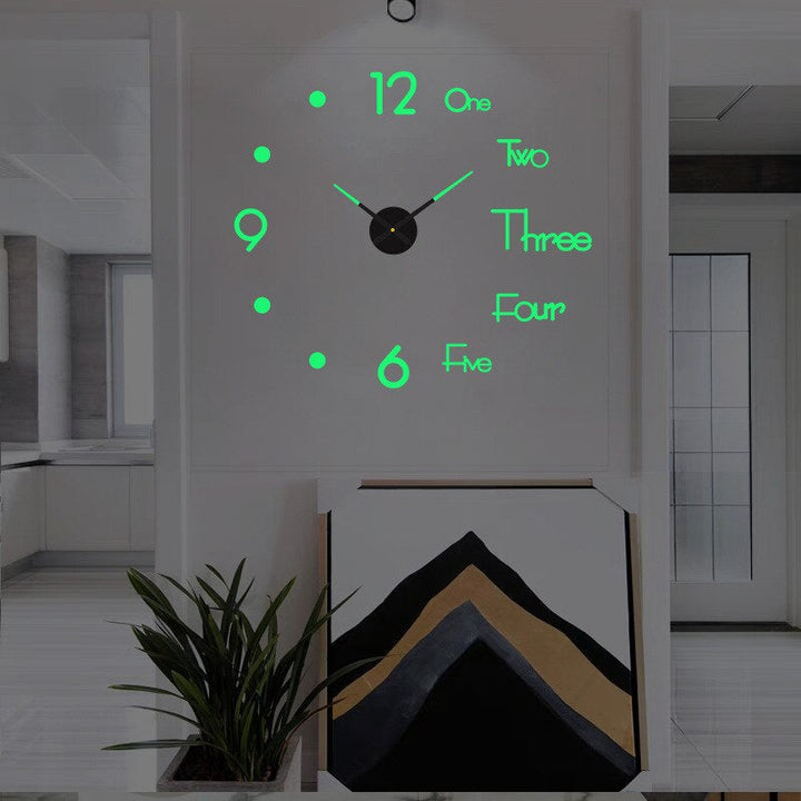 BowLift | Wall Clock Large Modern Home Decor Style