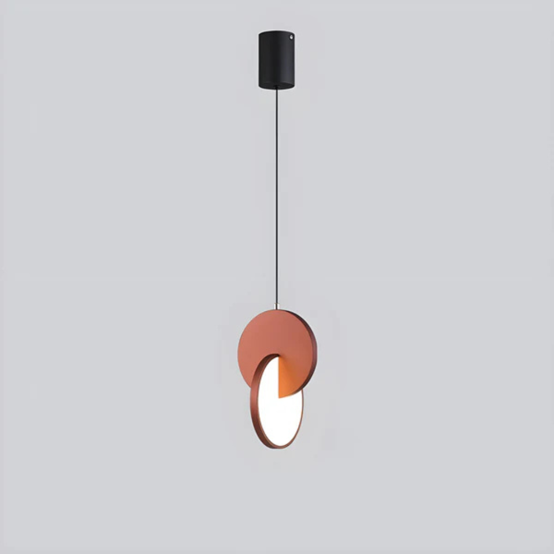Round Scandinavian LED Pendant Lamp with Warm White Light for 10–15 m²