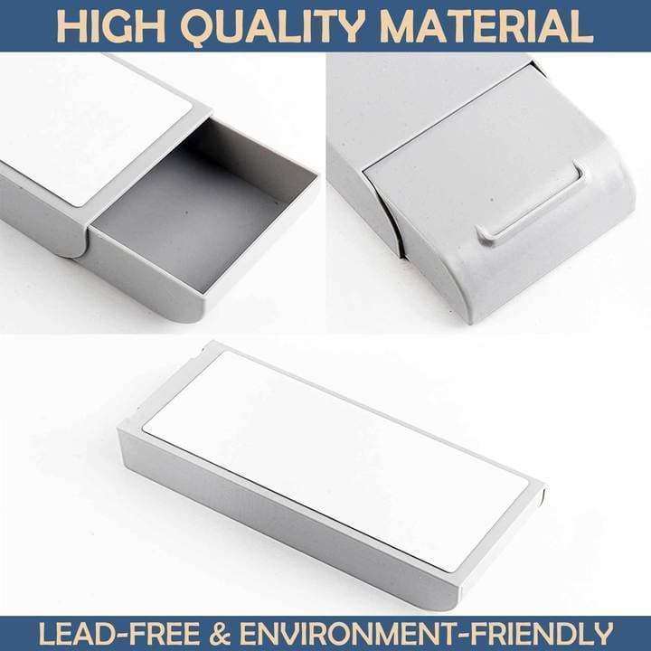 Concealed Under-Desk Storage Drawer with Push-to-Close Design for Office Supplies