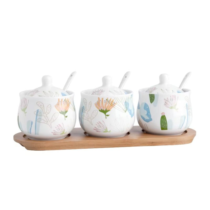 BowLift | Charming Ceramic Spice Jar Set