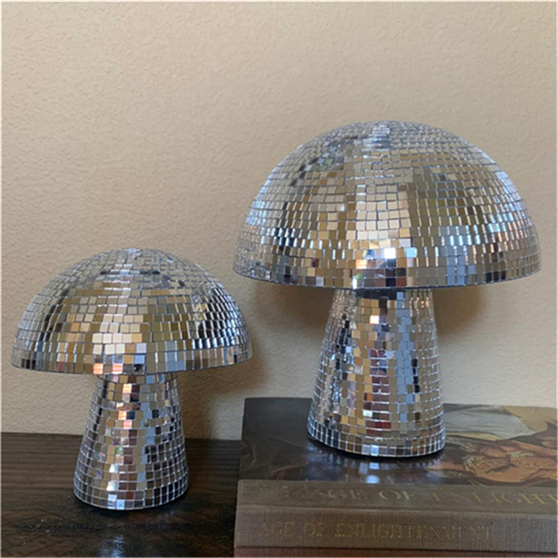 Mushroom Disco Ball Table Decoration with Reflective Finish
