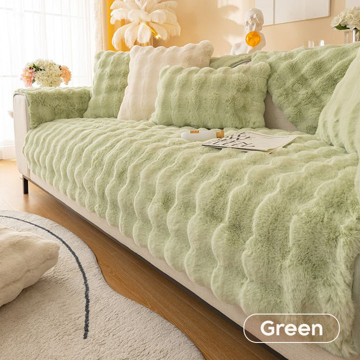 BowLift | thick rabbit plush sofa cover