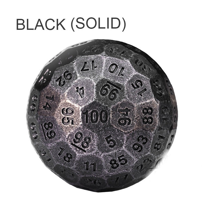 BowLift | 100 Sided Polyhedron Metal Dice with Numbering, Designed for Big Party & More Possibilities