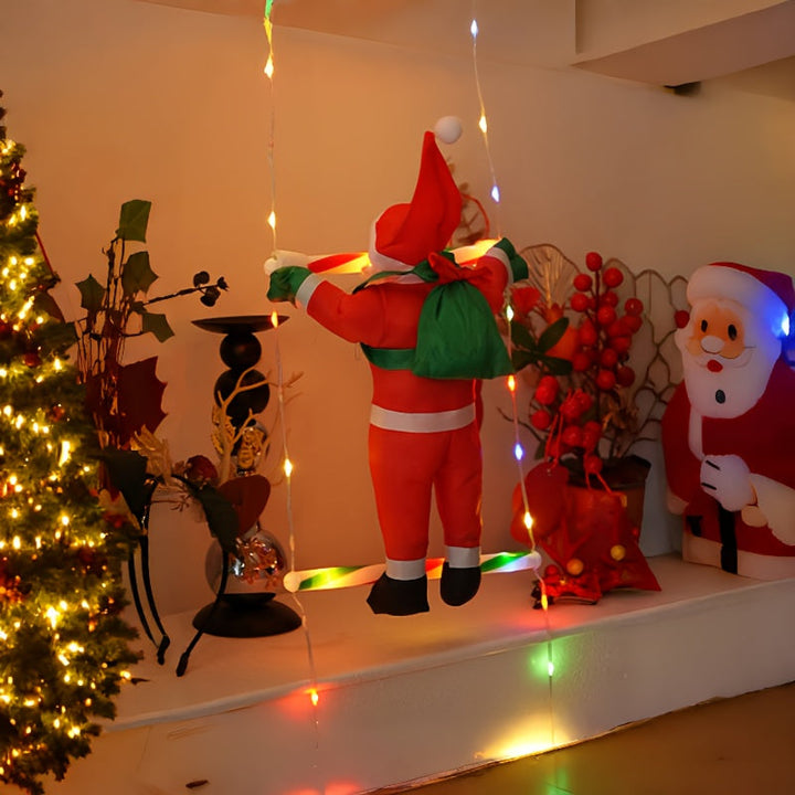BowLift | Christmas Lights Climbing Santa Ladder Display