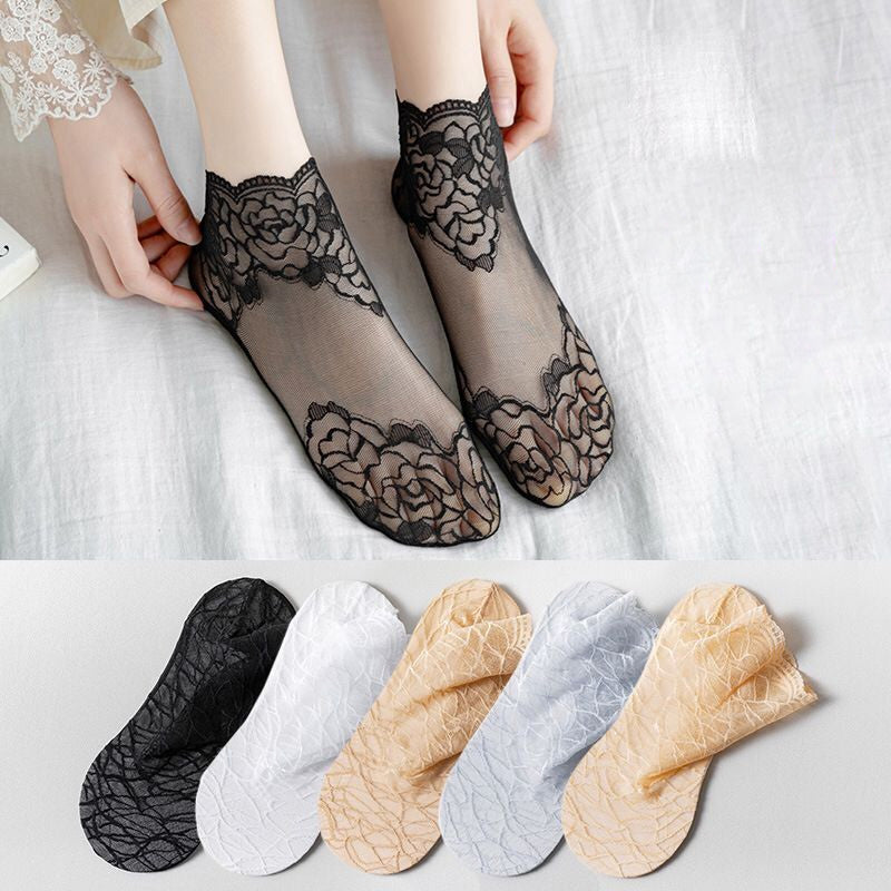 BowLift | Ladies Fashion Lace Socks (6 Pairs)