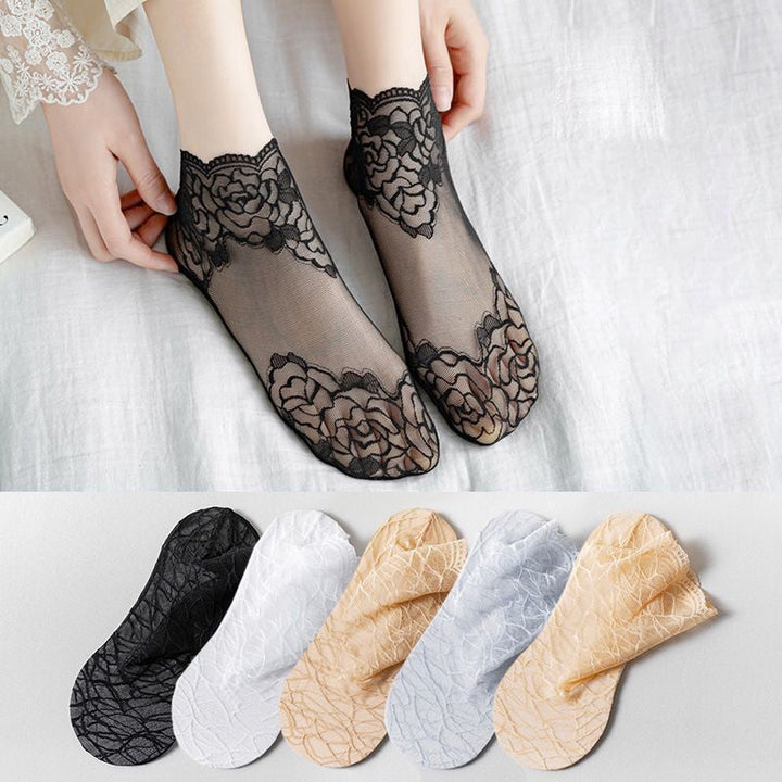BowLift | Ladies Fashion Lace Socks (6 Pairs)