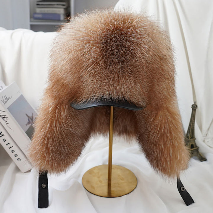 Warm Winter Hat with Thick Fabric and Snug Fit for Outdoor Wear