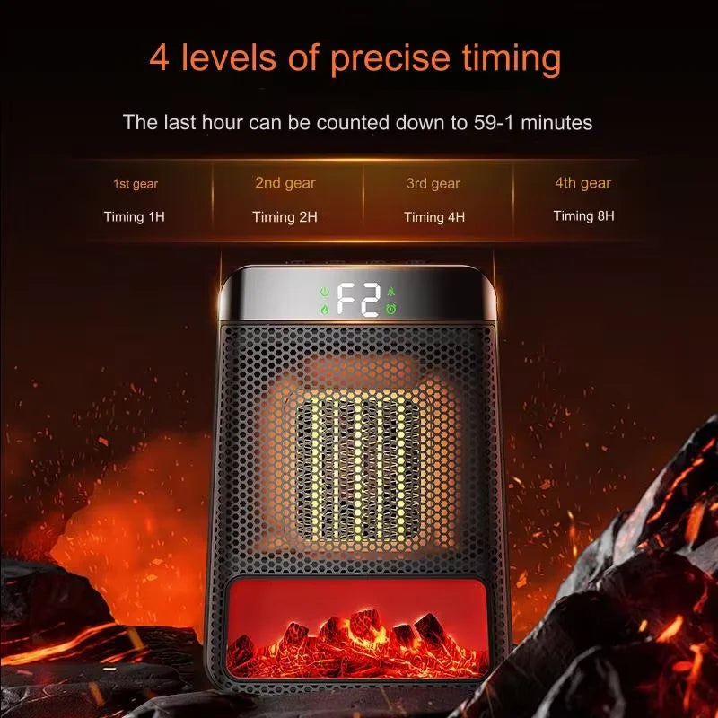 BowLift | 1500W Portable Electric Heater PTC Heating Fan Mini Space Heater