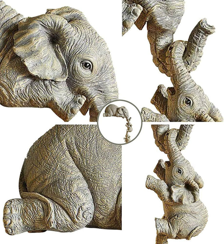 BowLift | Eleva Decorative Elephants Family Figurines – Set of 3 Interior Decoration