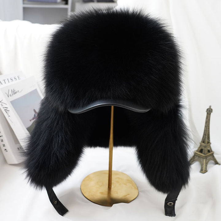Warm Winter Hat with Thick Fabric and Snug Fit for Outdoor Wear