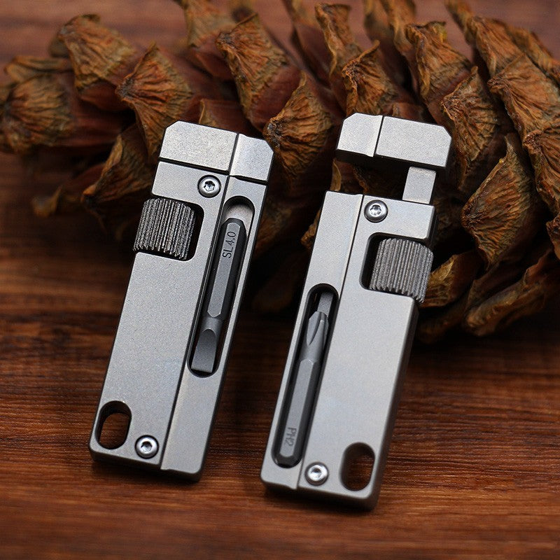 BowLift | Multifunctional Titanium Alloy Wrench Screwdriver Keychain