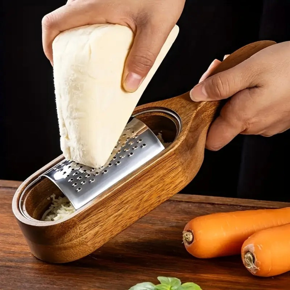 BowLift | Wood Grip Cheese Grater