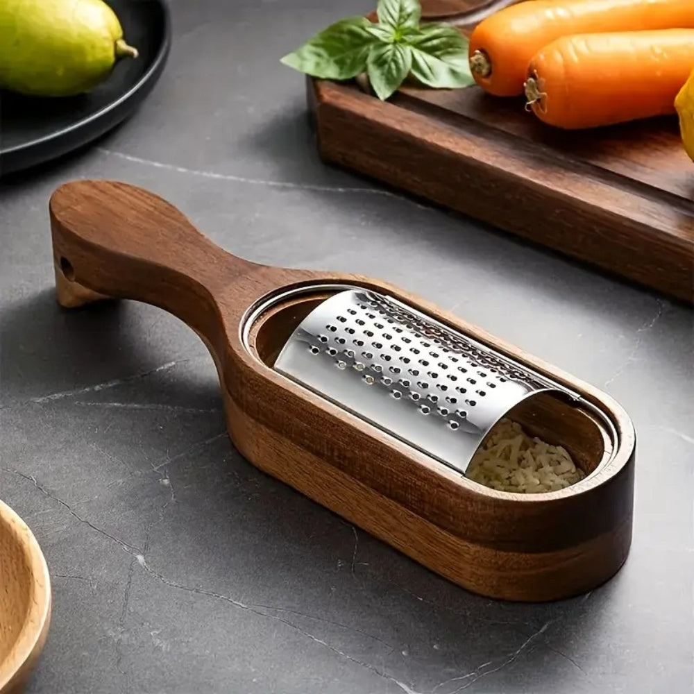 BowLift | Wood Grip Cheese Grater