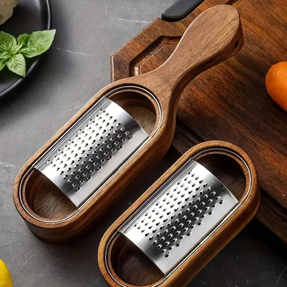 BowLift | Wood Grip Cheese Grater