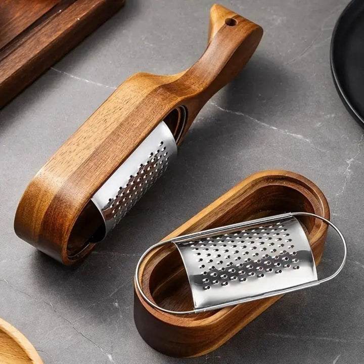 BowLift | Wood Grip Cheese Grater