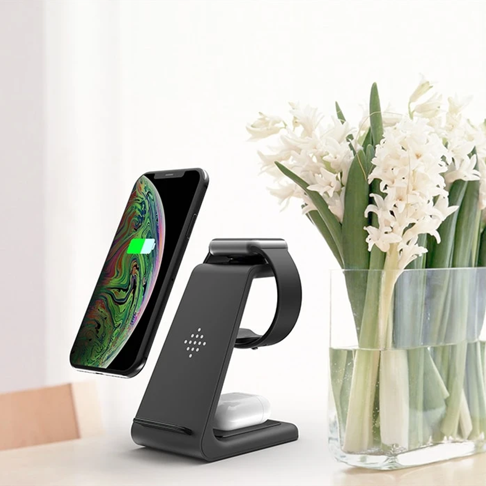 BowLift | 3-in-1 Wireless Charger for Smartphone, Smartwatch and Earbuds