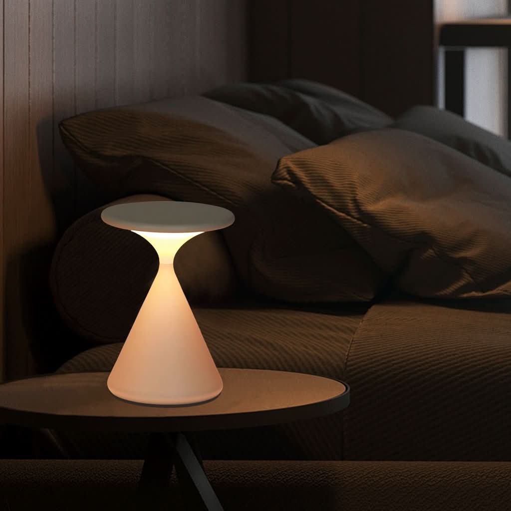 BowLift | Hourglass Cordless LED Table Lamp with Touch Dimmer