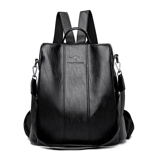 BowLift | Theft-Proof Leather Backpack for Women in Vintage Style