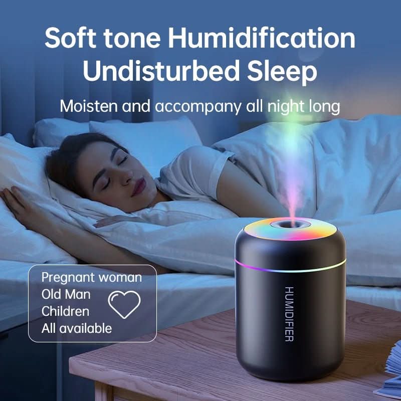 BowLift | 180ml USB air humidifier with LED lighting