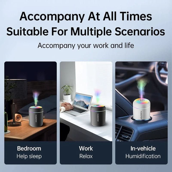 BowLift | 180ml USB air humidifier with LED lighting