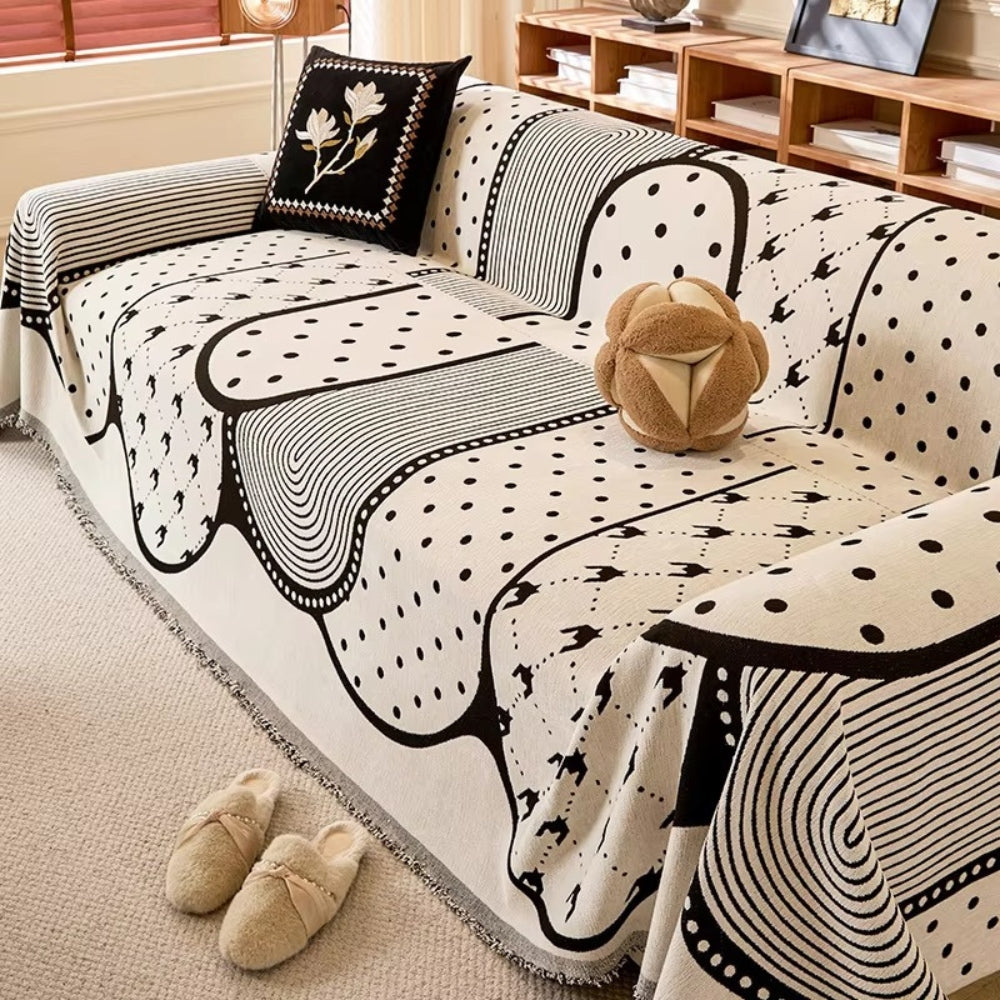 BowLift | Asymmetry Blob Chenille Sofa Cover