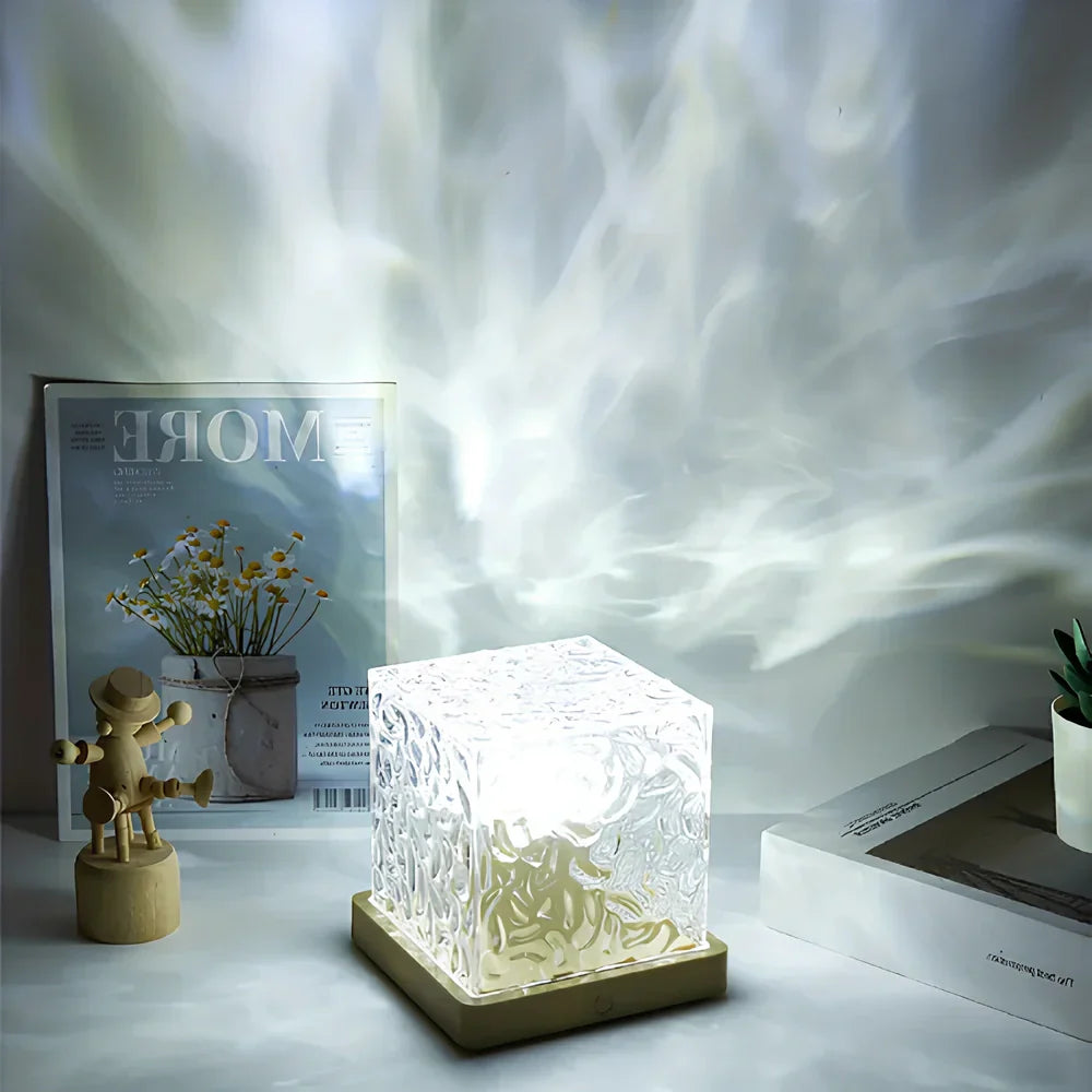 BowLift | Table Lamp Glass Cube Ambient Light