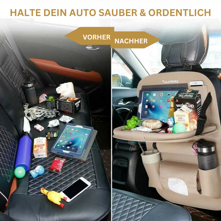 BowLift | Seatback Organizer with Folding Table Tray
