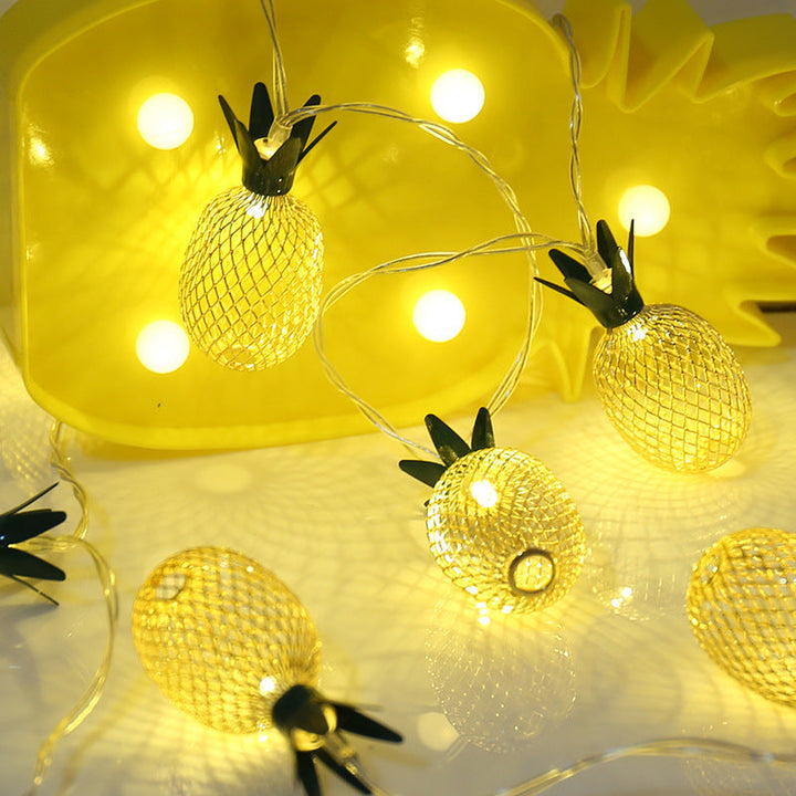 BowLift | Modern Art Deco Small Pineapple PVC LED String Light For Living Room