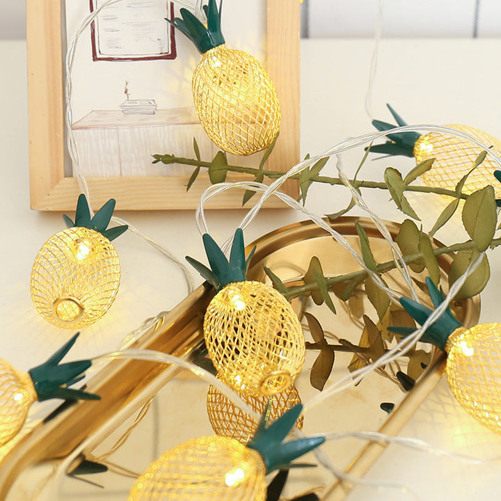 BowLift | Modern Art Deco Small Pineapple PVC LED String Light For Living Room