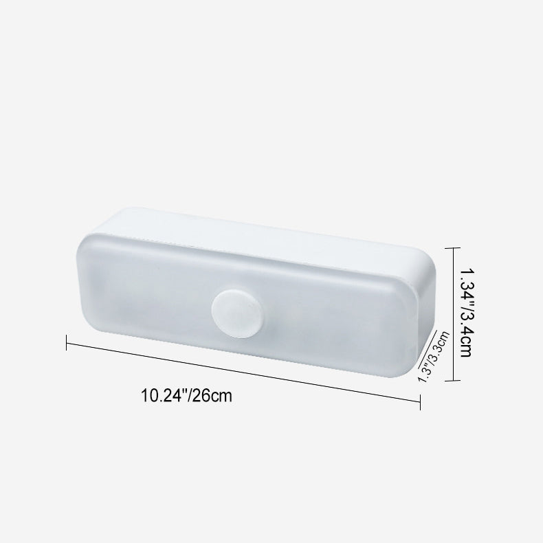 BowLift | Modern Minimalist Rechargeable Magnetic Suction Cup Plastic Strip Rectangular LED Wall Light Night Light For Studying