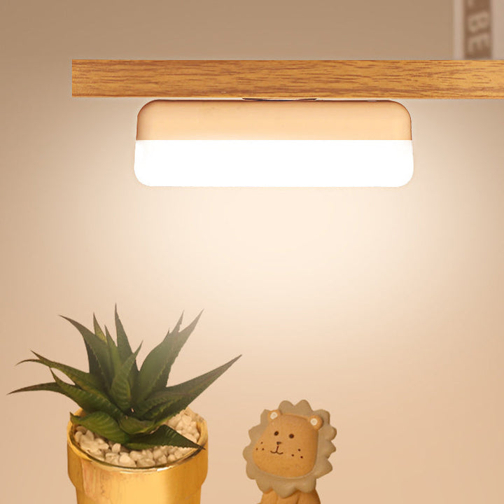 BowLift | Modern Minimalist Rechargeable Magnetic Suction Cup Plastic Strip Rectangular LED Wall Light Night Light For Studying