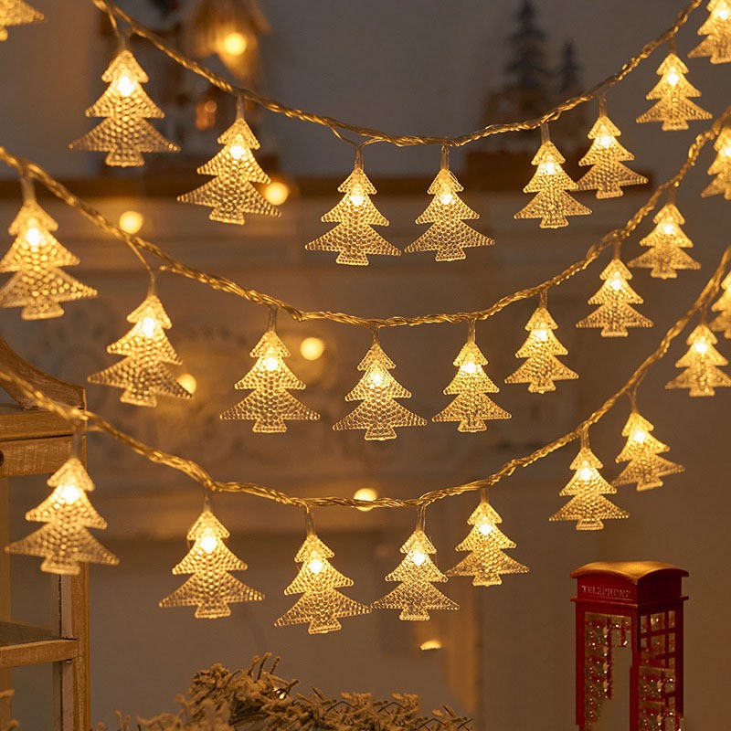 BowLift | Modern Art Deco Battery USB PVC Deer Snow Star Christmas Tree Decoration LED String Light For Entertainment Room