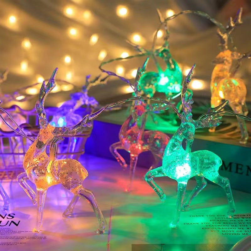 BowLift | Contemporary Creative Solar Battery Waterproof Deer Plastic Decorative LED String Light Outdoor Light For Garden